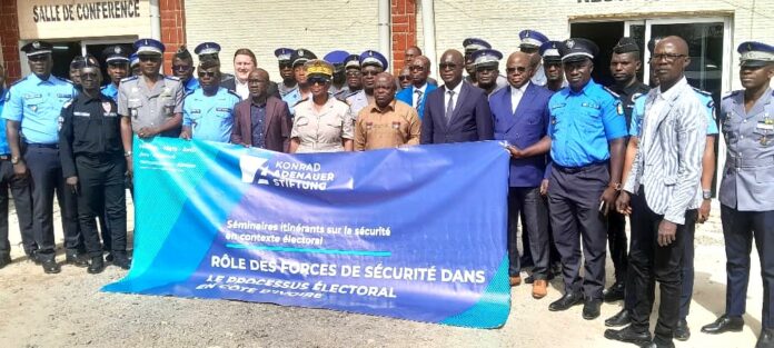 Élections 2025 en Côte d'Ivoire : Les forces de sécurité du district des Montagnes formées aux enjeux électoraux